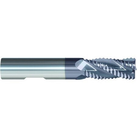 Morse End Mill, Center Cutting Regular Length Single End, Series 5977T, 58 Cutter Dia, 0025 Corner Ra 90690